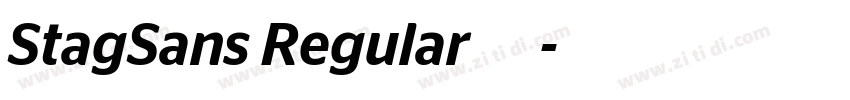 StagSans Regular 常规字体转换